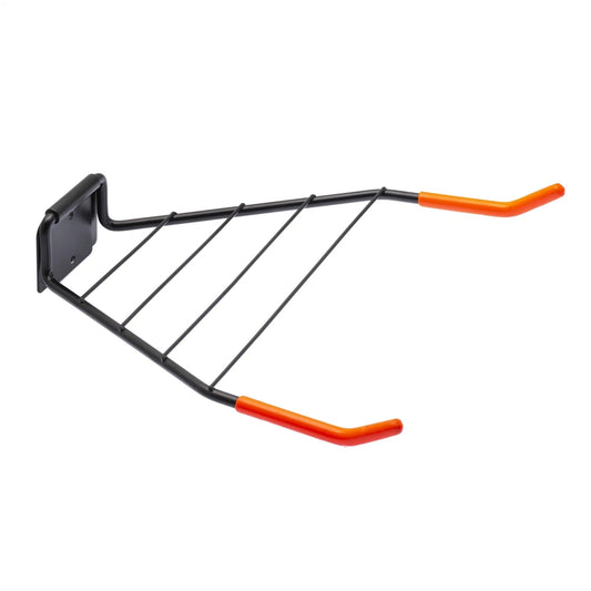 Zenith Steel Surehook Bike Rack Shelf, Black/Orange, Space-Saving, Easy Install, Rubberised Arms