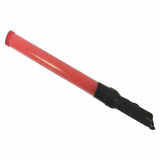 Brutus Red Traffic Wand - High-Visibility LED, Dual Mode, Ergonomic Grip, Batteries Included