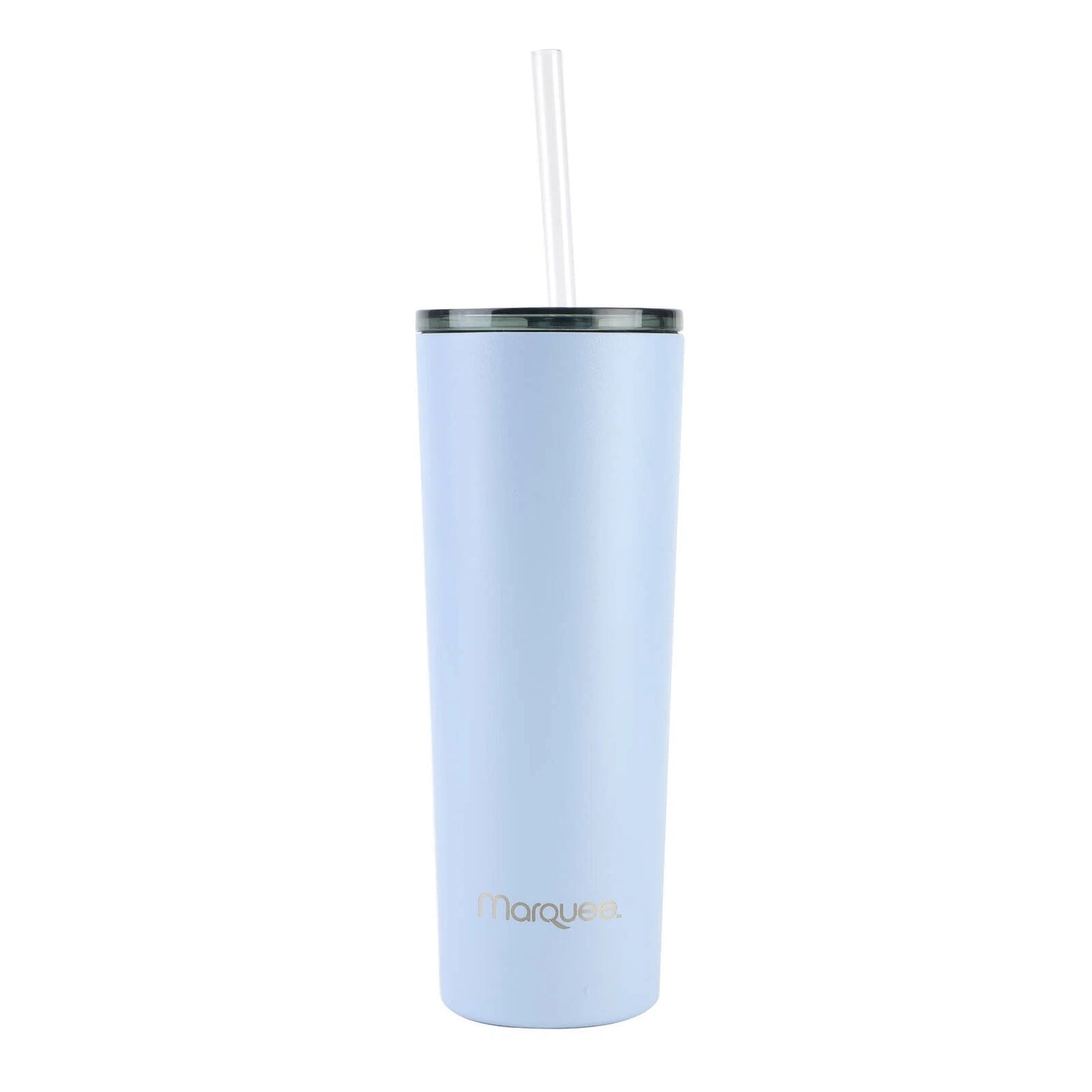 Marquee Blue Slim Tumbler with Straw, 890ml, Insulated, Spill-Resistant, BPA-Free