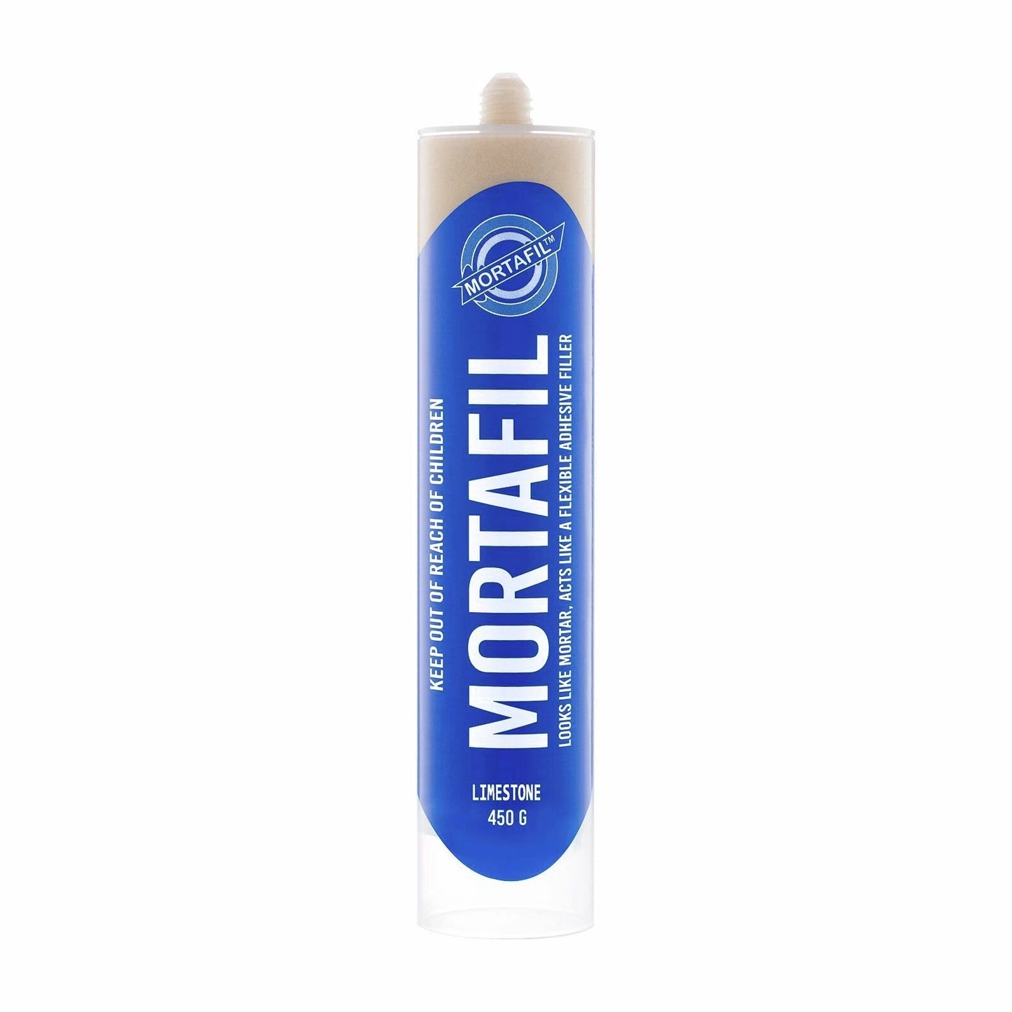 Mortafil 450g Limestone Mortar - Flexible Adhesive Filler for Interior & Exterior Use