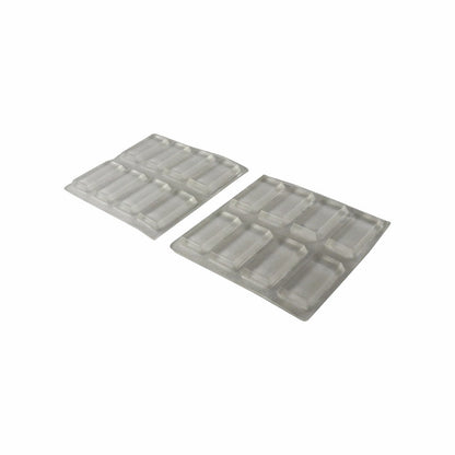 Surface Gard Clear Adhesive Bumpers 13x25mm, Noise Reduction, 16 Pack