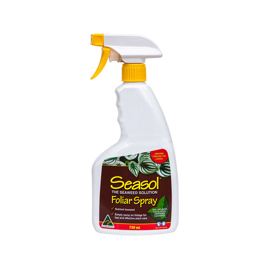 Seasol 750ml Foliar Spray - Seaweed Solution, Nutrient Mix, Indoor/Outdoor Use, Australian Made