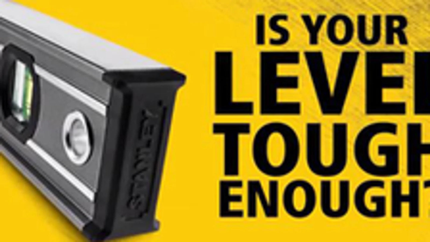 Stanley FatMax Spirit Level Combo 2m & 600mm, 0.5mm Accuracy, Aluminium Frame