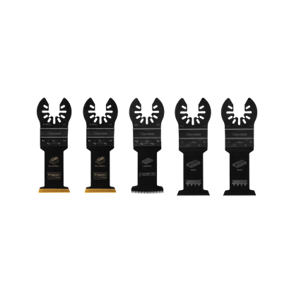 Kango 5 Piece Multi Tool Blade Set - Japanese Tooth, TiN Coated, HCS, USA Made