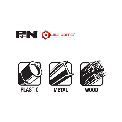 P&N 14g Countersink Bit 3/16" TCT Drill for Cement, Timber, Plastic, Quick Change