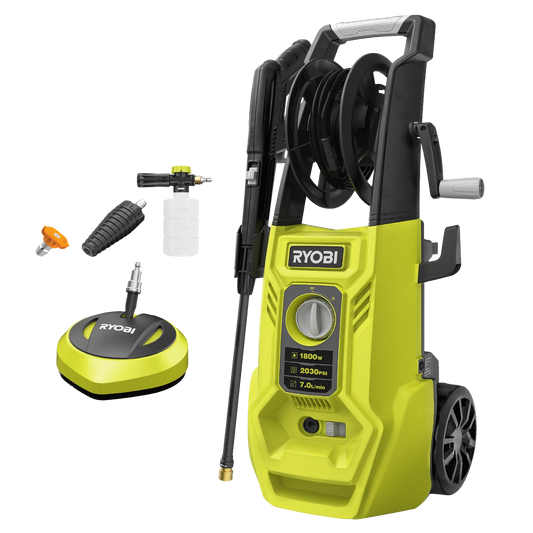 Ryobi 2030 PSI High Pressure Washer with Turbo Nozzle & Surface Cleaner