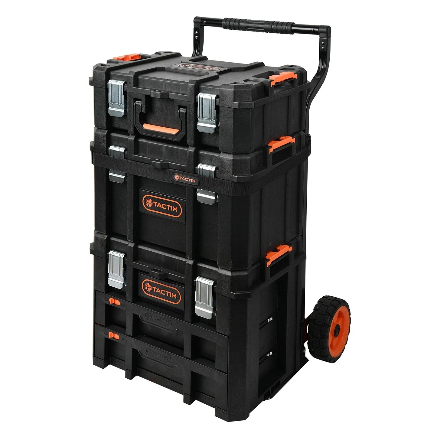 Tactix Modular Rolling Toolbox with Weatherproof Lids & Lift-Out Tray