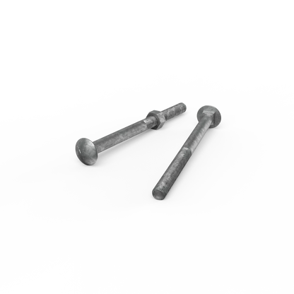 ZENITH M12 x 170mm Galvanised Cup Head Bolts & Nuts, Corrosion Resistant