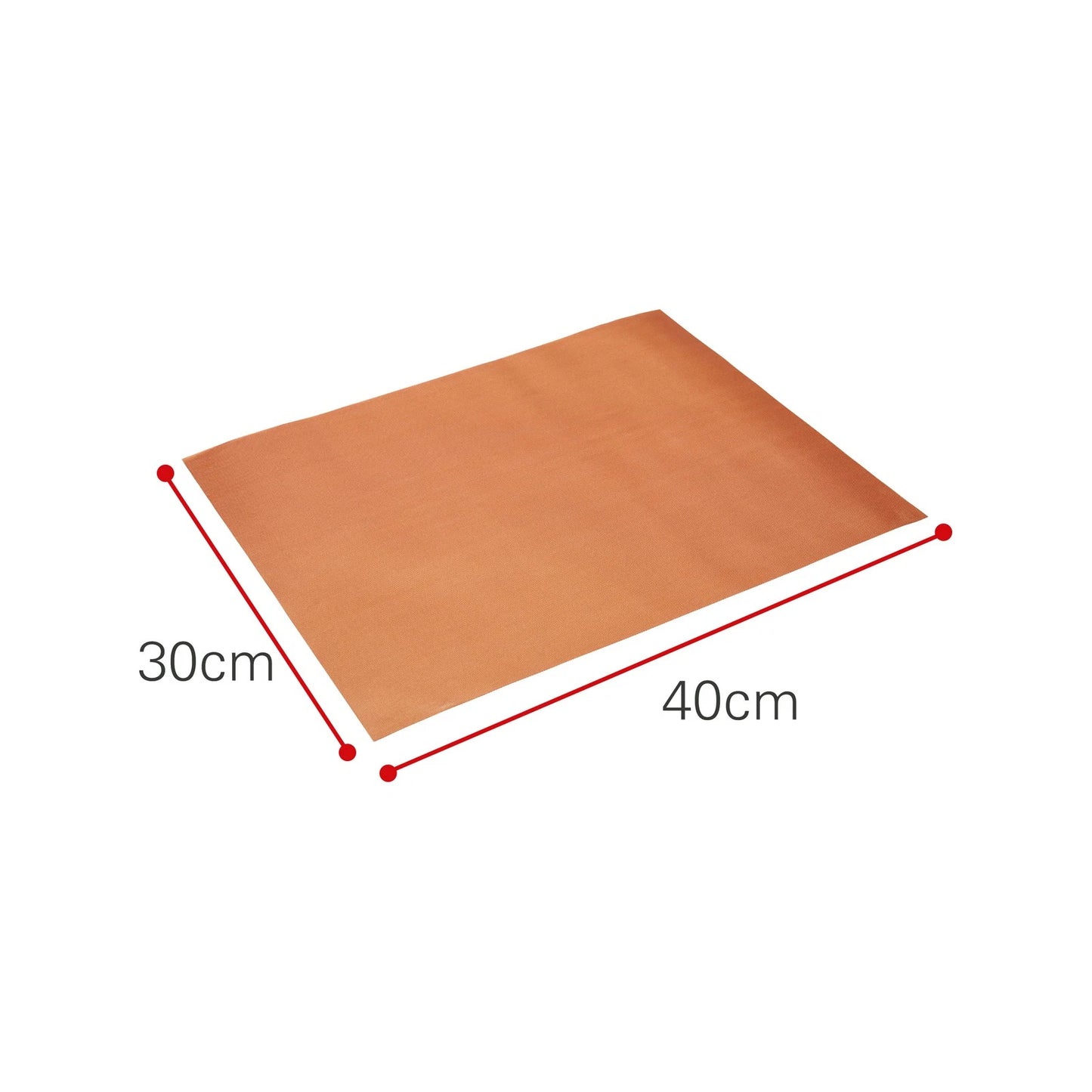 Matador Copper Hot Plate Liner, Non-Stick, Reusable, 300°C Heat Resistant, 30x40cm