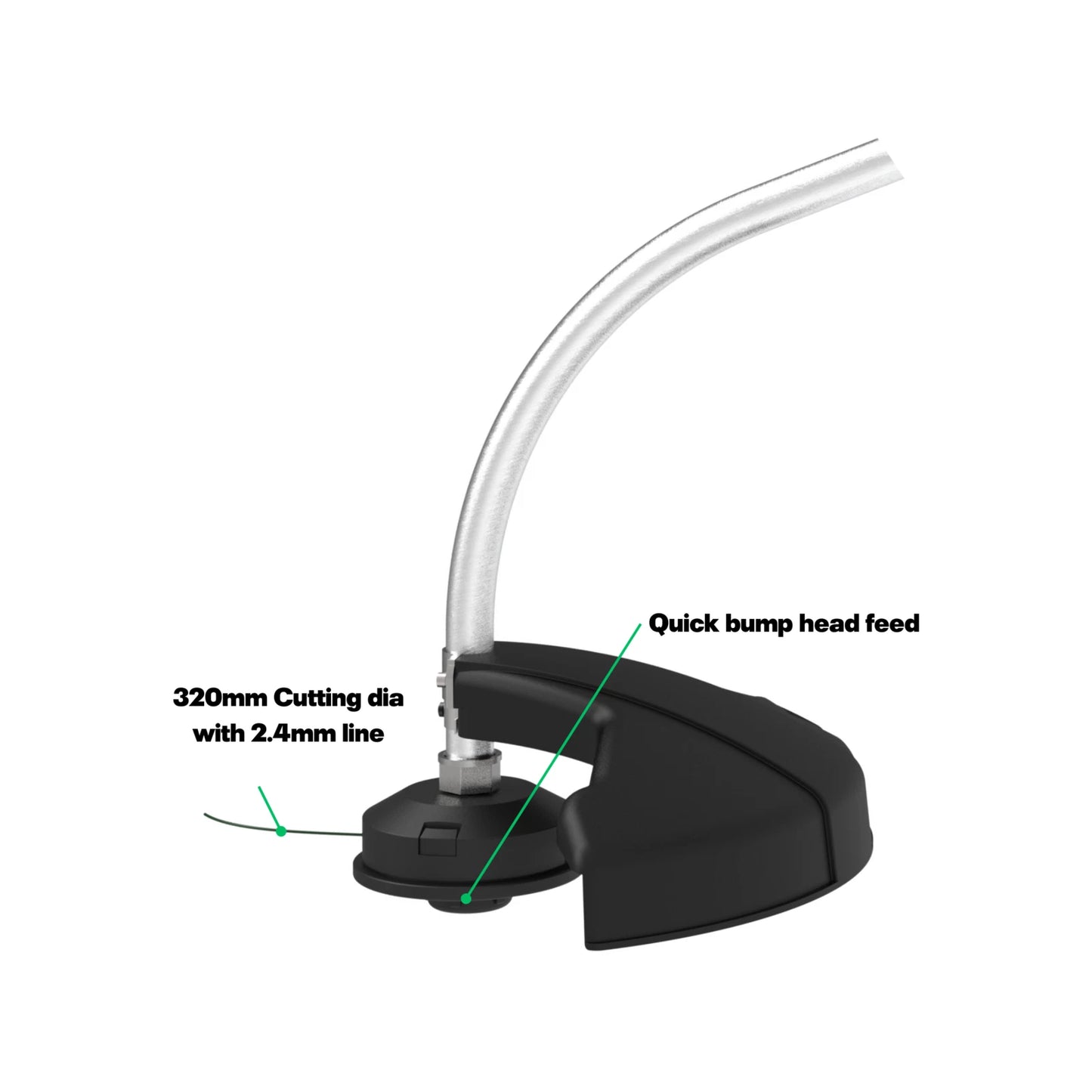 Cheetah 23cc 2-Stroke Bent Shaft Line Trimmer with 320mm Cutting Width