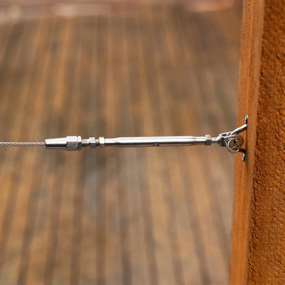 Taskmaster 4mm 316 Stainless Steel Wire Eye Strap - Marine Grade, Pack of 4