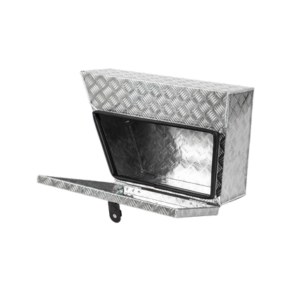 Rhino Aluminium Checkerplate Undertray Toolbox 700x430x250mm Left Hand, Lockable, Made in Australia