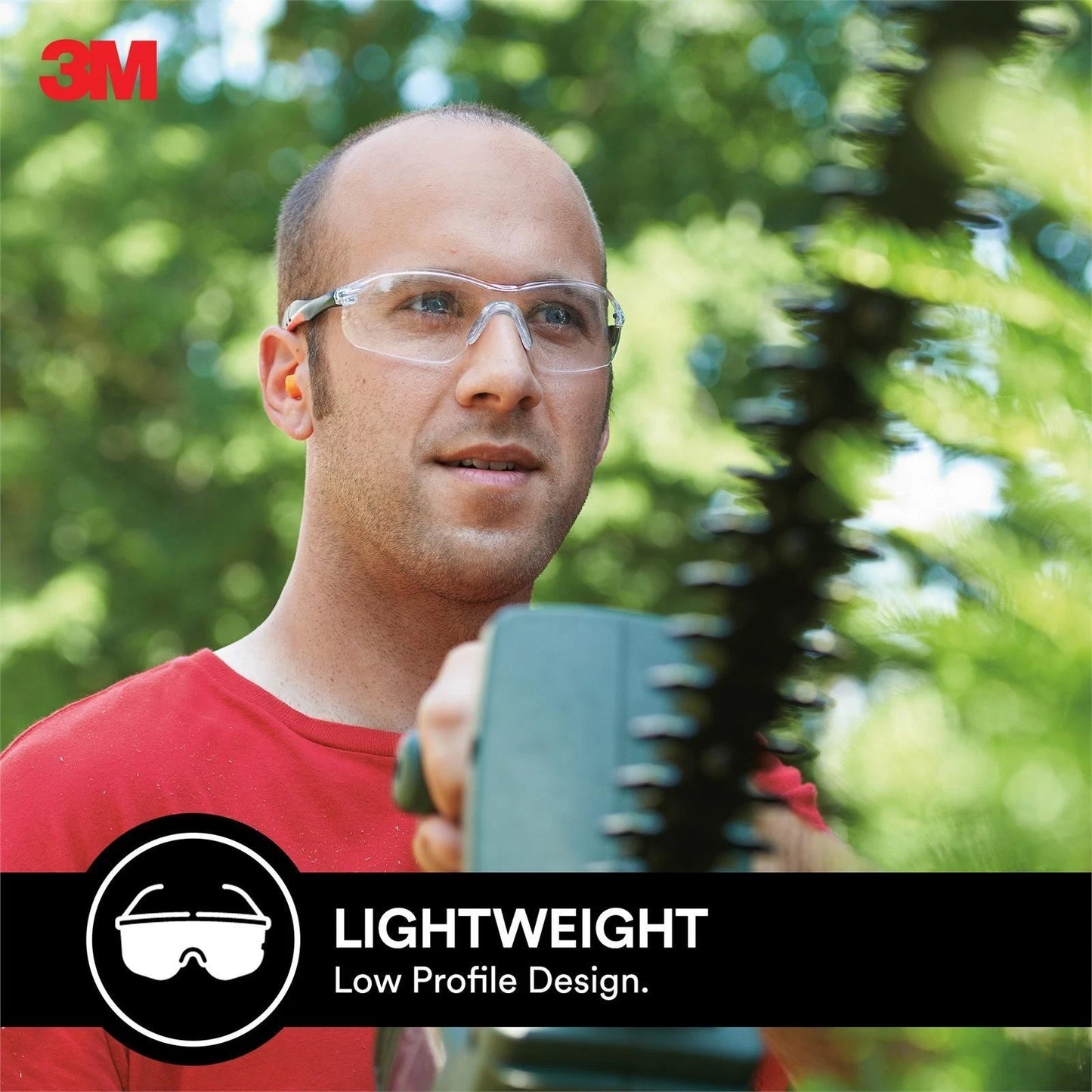 3M Black Clear Safety Glasses, Anti-Scratch, UV Protection, Antifog, High Impact Resistant