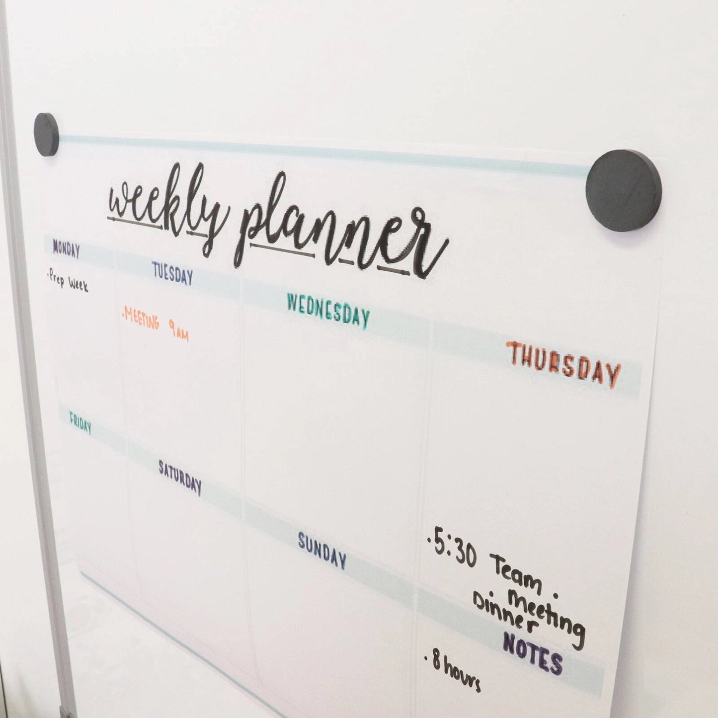 Everhang 20x3mm Black Ceramic Magnets - 100 Pack for Crafts & Organization