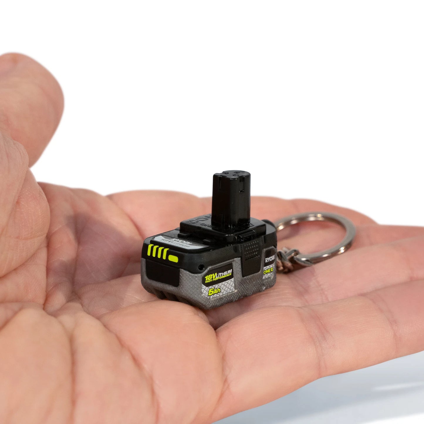 RYOBI MINI's Battery Keyring - Eco-Friendly, Collectible Tool Replicas