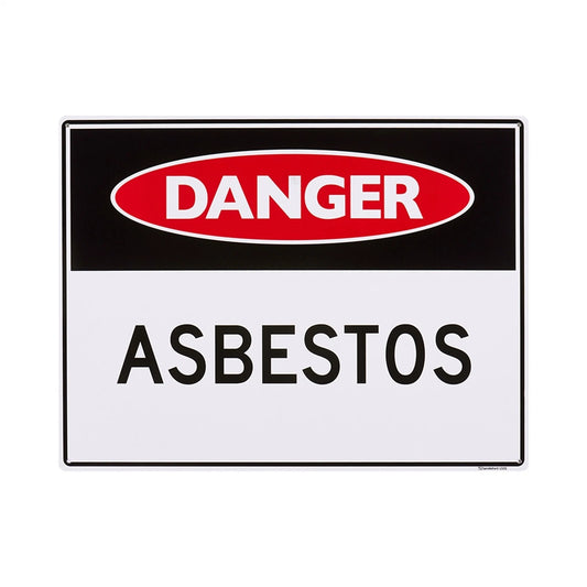 Sandleford Asbestos Safety Sign 450x600mm, UV Resistant, Polypropylene, Outdoor Use