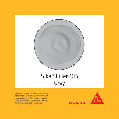 Sika 400ml Grey Filler-105 Quick-Drying Wide Crack Filler for Internal Use