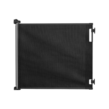 Perma Child Safety Black Retractable Baby Gate, Extra Wide & Tall, Indoor/Outdoor Use