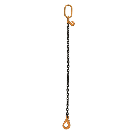 Gorilla 2m 8mm 1 Leg Chain Sling, 2 Tonne Capacity, Self-Locking Hook, AS3775.1 Compliant