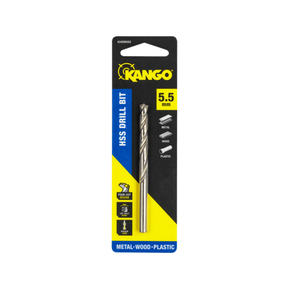 Kango 5.5mm HSS Drill Bit - Precision, Durability, Four-Cut Design, 135° Split Point