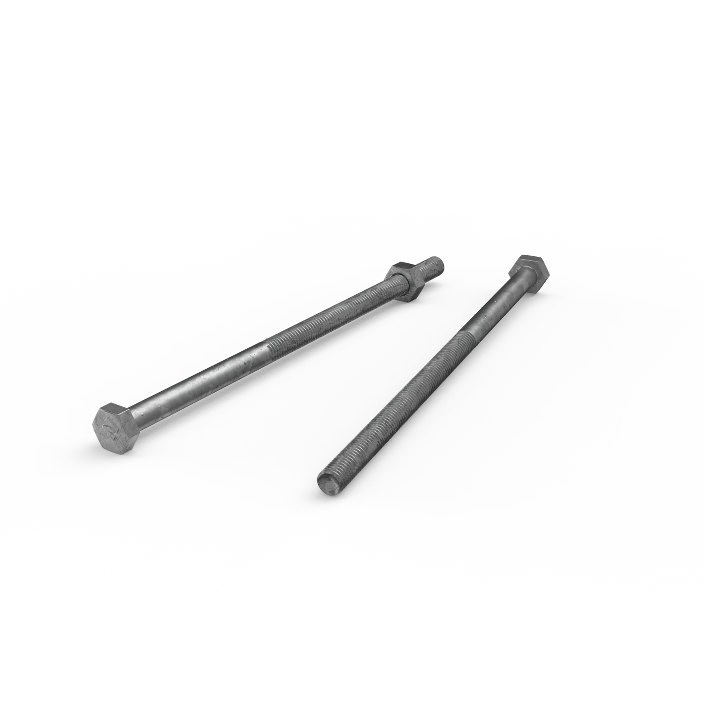 ZENITH M6 x 130mm Galvanised Hex Head Bolts & Nuts - Corrosion Resistant, AS Standard