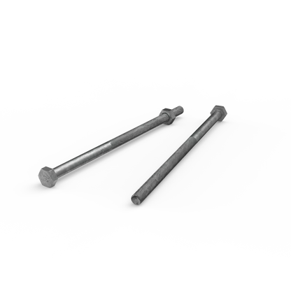 ZENITH M6 x 130mm Galvanised Hex Head Bolts & Nuts - Corrosion Resistant, AS Standard