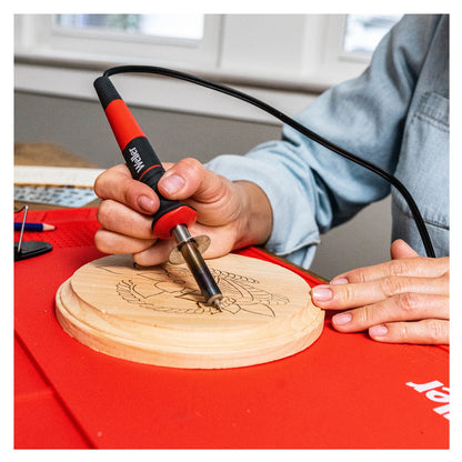 Weller 240V 25W Wood-Burning Kit, 15-Piece, Versatile Tips, Stay-Cool Handle, Precision Control