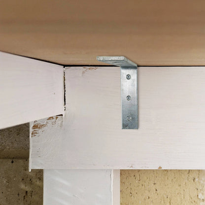 Carinya Heavy-Duty Zinc Plated Angle Bracket 75x50mm for Indoor & Outdoor Use