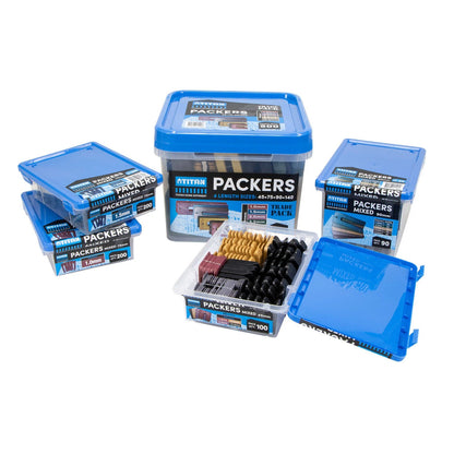 Titan 90mm 90 Piece Mixed Window Packers, UV Stable, High Compressive Strength, Color-Coded