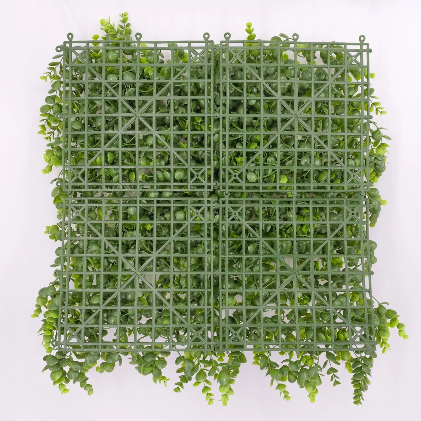 UN-REAL Artificial Hedge 50x50cm Baby Eucalyptus, UV-Treated, 5-Year Warranty, Indoor/Outdoor