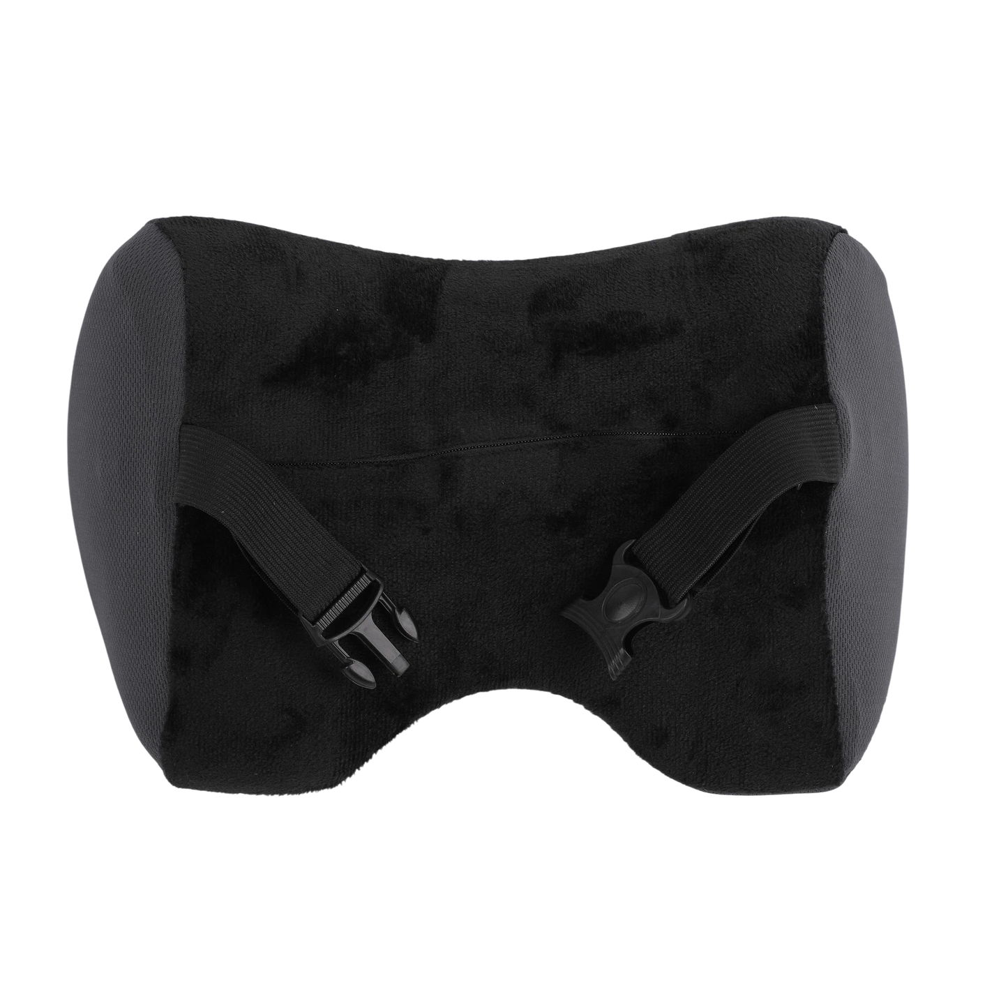 All Set Memory Foam Neck Pillow - Ergonomic Support, Velvet Cover, Easy Install, Travel Essential