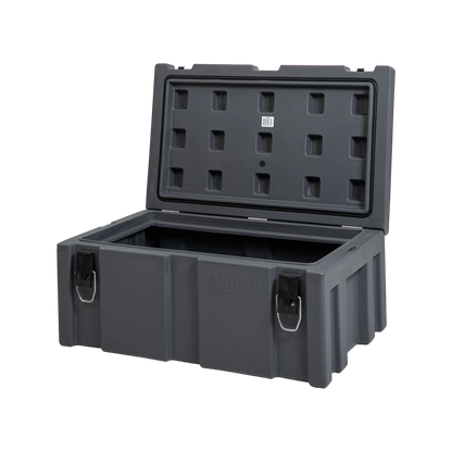 Rhino Grey Cargo Case 900x550x400mm, Durable Polyethylene, Water-Resistant, High Security Latches