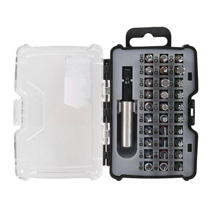 Trojan 31 Piece Bit Set - Phillips, Slotted, Pozi, Torx, Hex Bits + Extension Bar