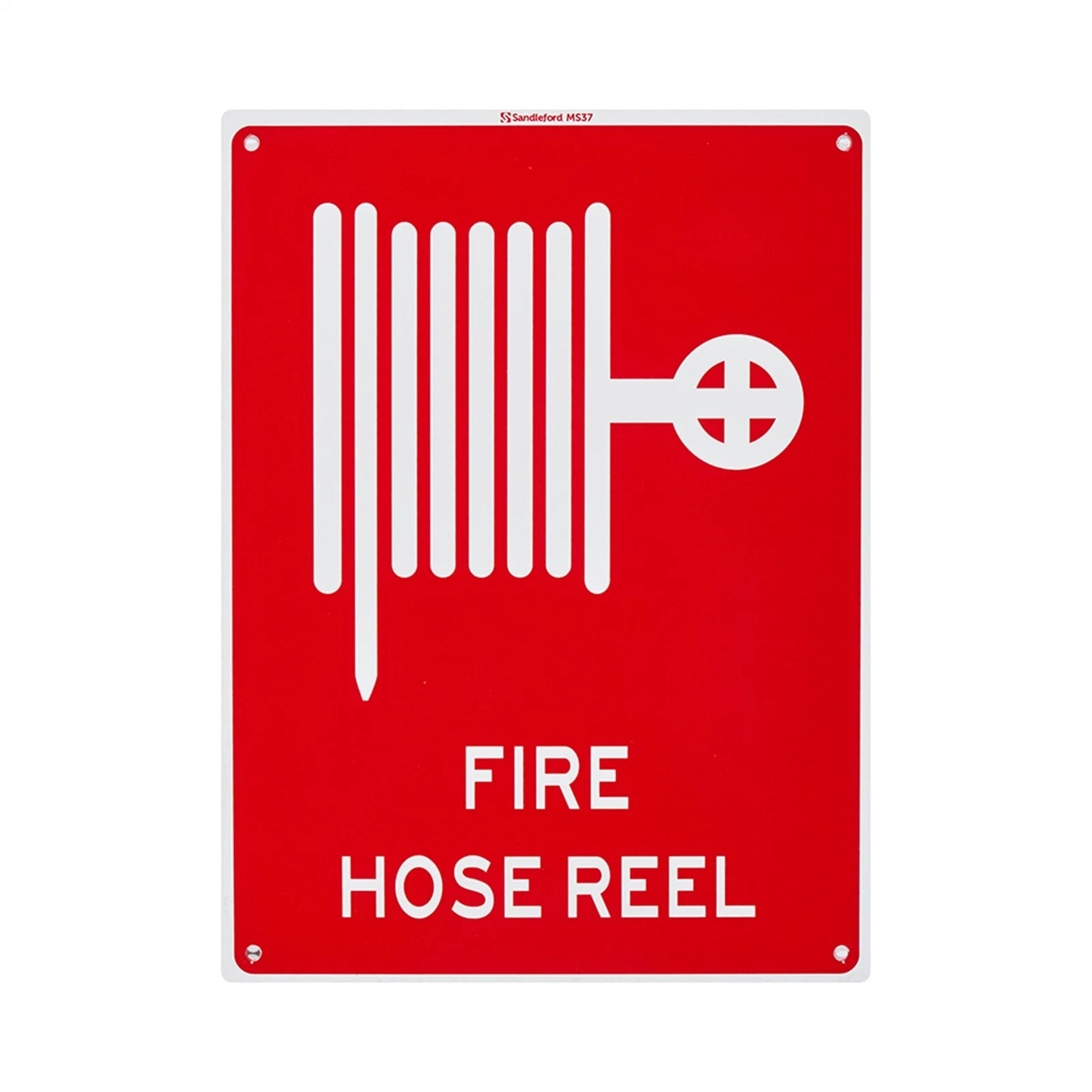 Sandleford Fire Hose Reel Sign 300x225mm UV Resistant Polypropylene Outdoor Use