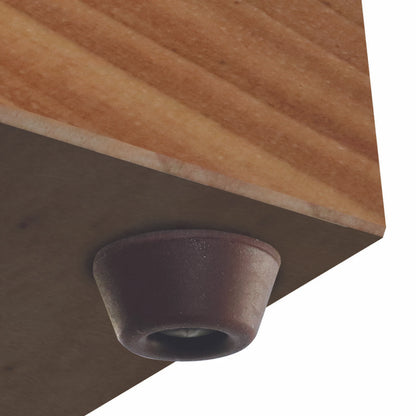 Surface Gard 22mm Brown Screw-In Pads - 4 pcs, Noise & Scratch Protection