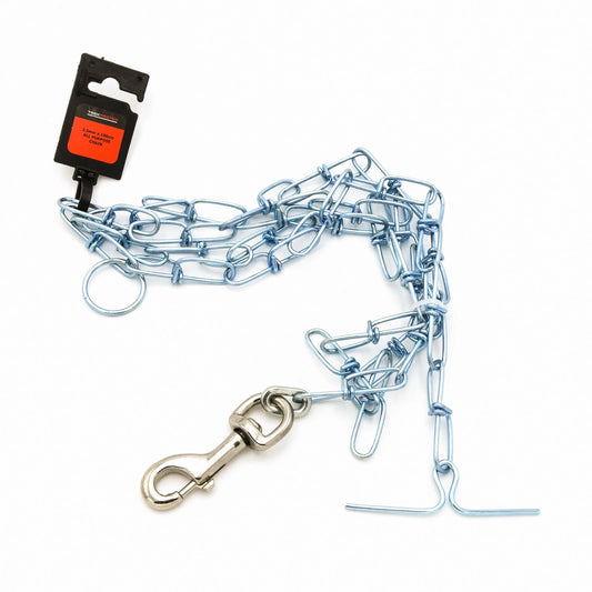 Taskmaster 2.5mm x 180cm Durable Rust-Resistant Dog Chain for All Sizes