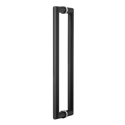 Lemaar 450x25mm Black DDA Compliant Back to Back Door Pull Handle