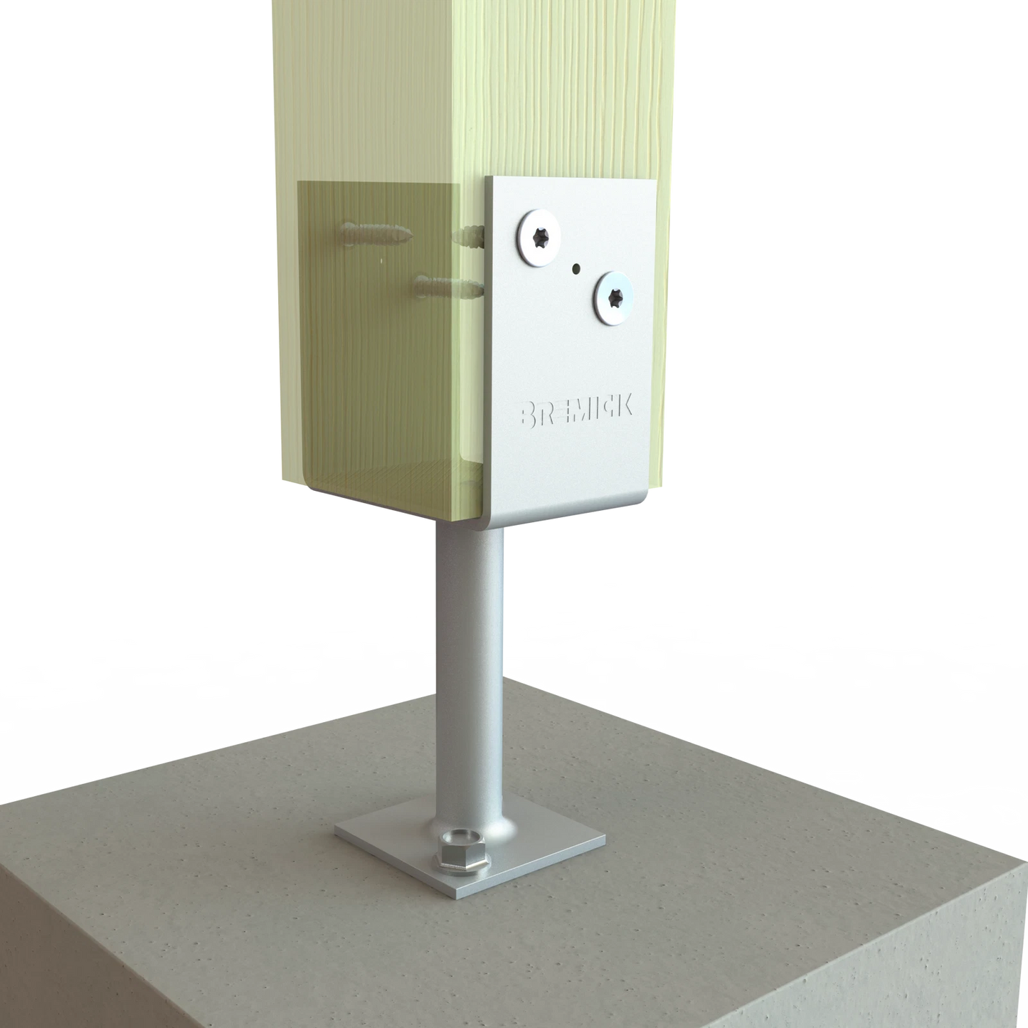 Bremick XTP Galvanized Post Screw 18g x 45mm T40, Washer Head, Pyramid Point, 25 Pack