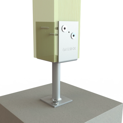 Bremick XTP Galvanized Post Screw 18g x 45mm T40, Washer Head, Pyramid Point, 25 Pack