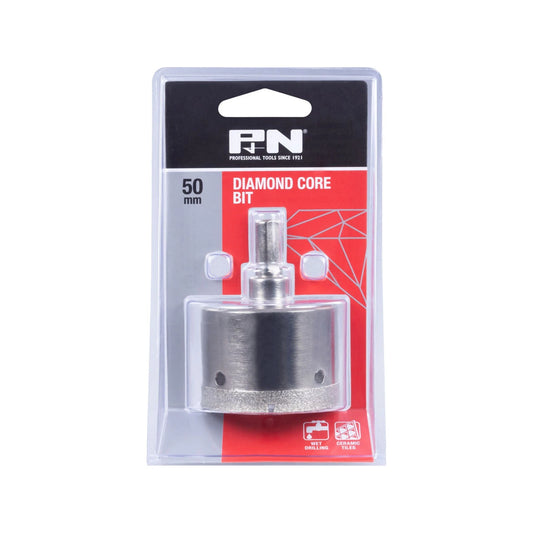 P&N 50mm Diamond Core Drill Bit, Wet Drilling, Ceramic & Stone, High Precision