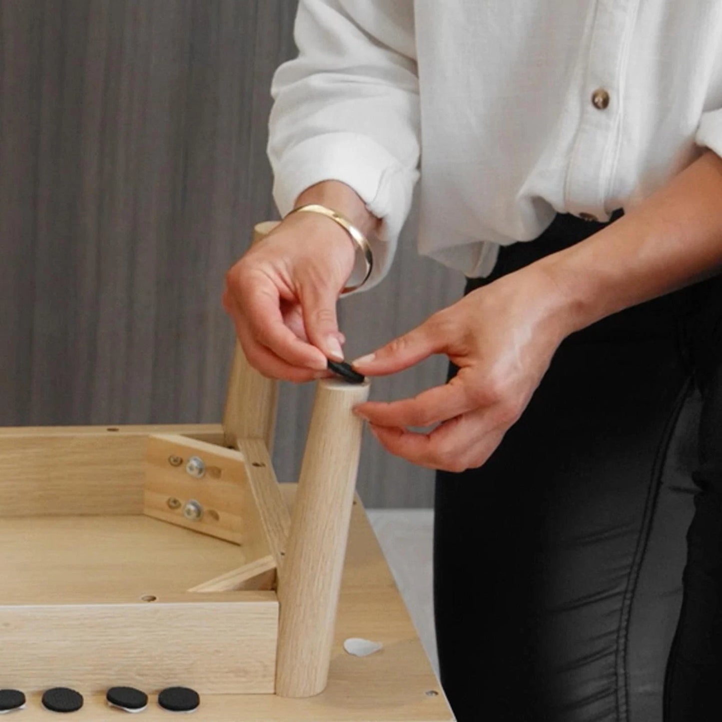 Slipstick 38mm Round Gripper Floor Protection Pads, Non-Slip, 8 Pack, 5-Year Warranty