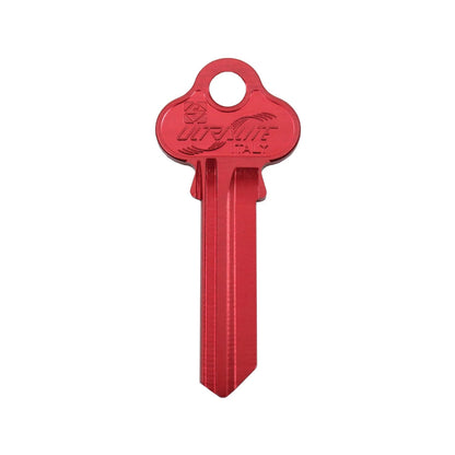 EHI Red Blank Key LW4 - Durable Aluminium Titanium Alloy, Vibrant Colors, Key Duplication