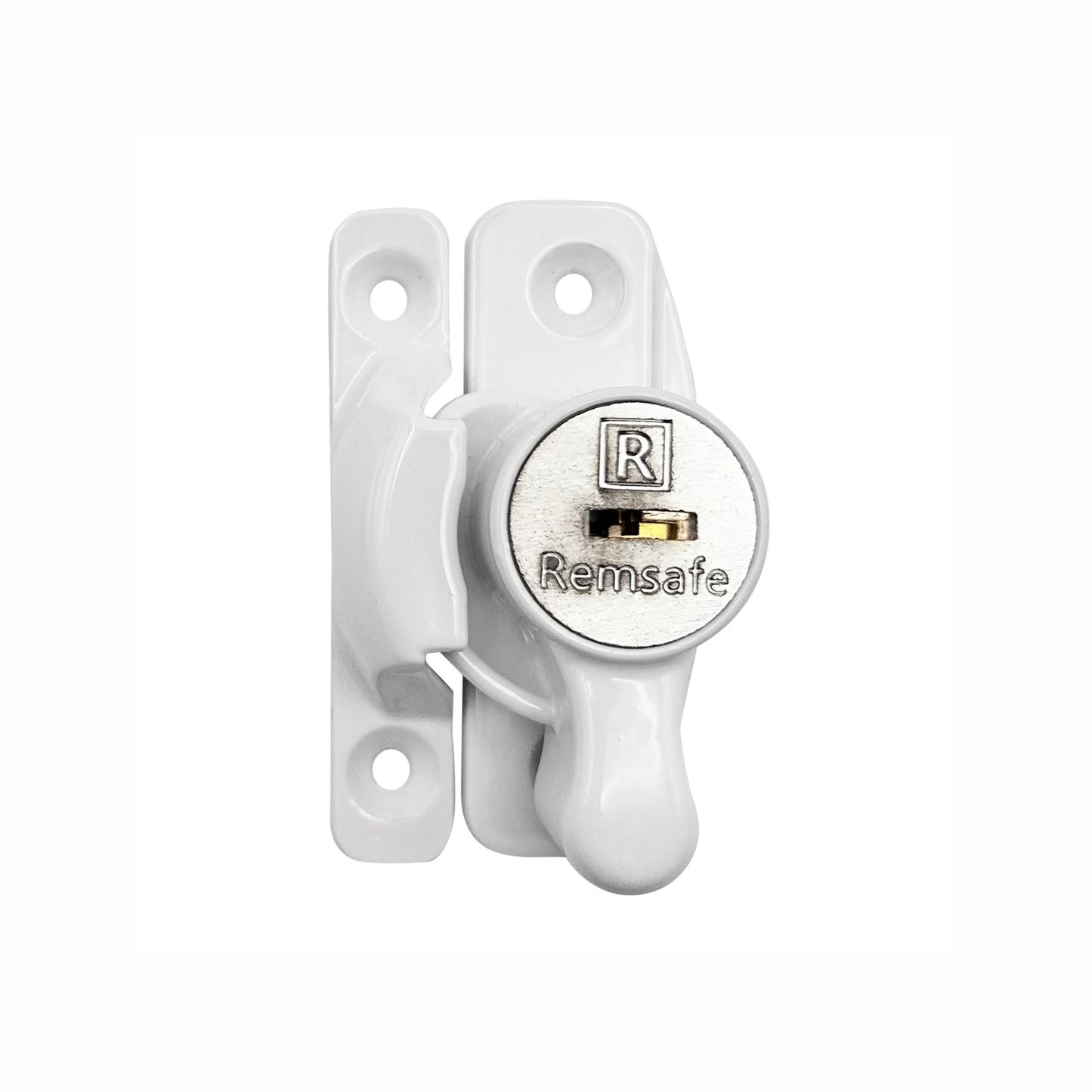 Remsafe White Window Sash Lock, Key Lockable, DIY Install, Timber/Aluminium Use