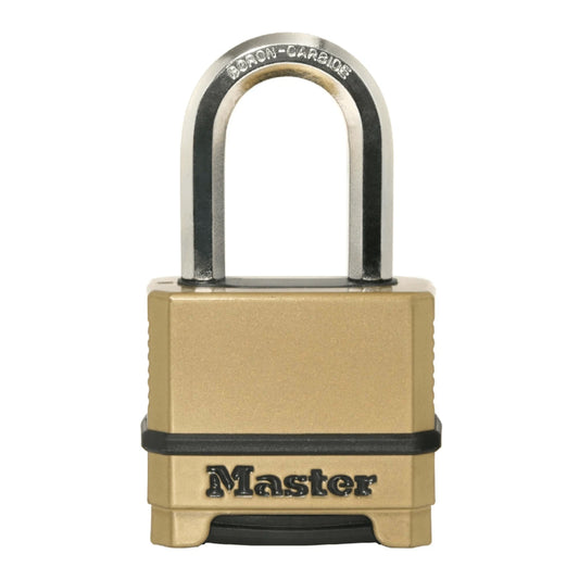 Master Lock 56mm Excell Resettable Combo Padlock, Zinc Body, Boron Carbide Shackle