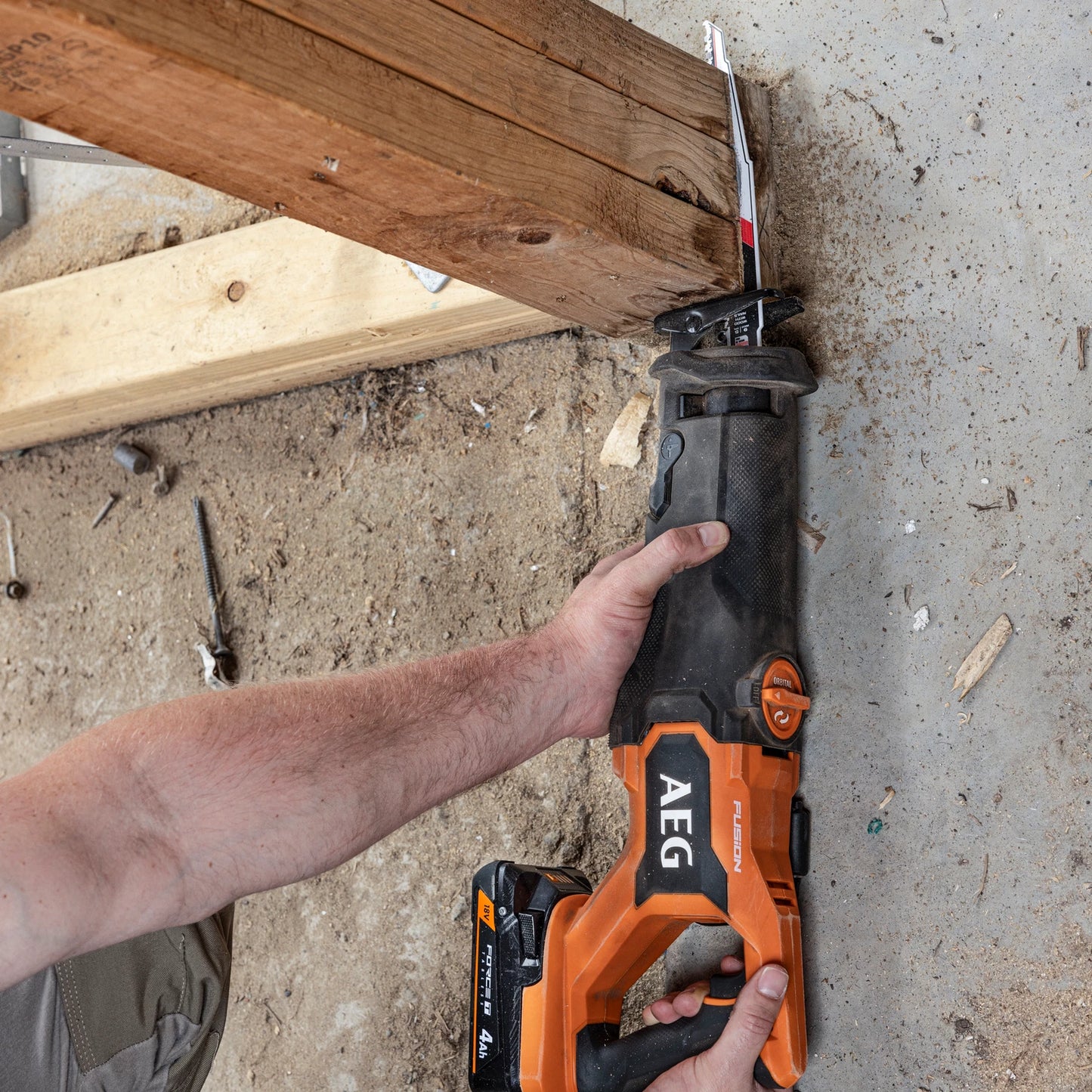 AEG 18V 4Ah Force Tabless Battery - High Power, Cooler Operation, Longer Runtime