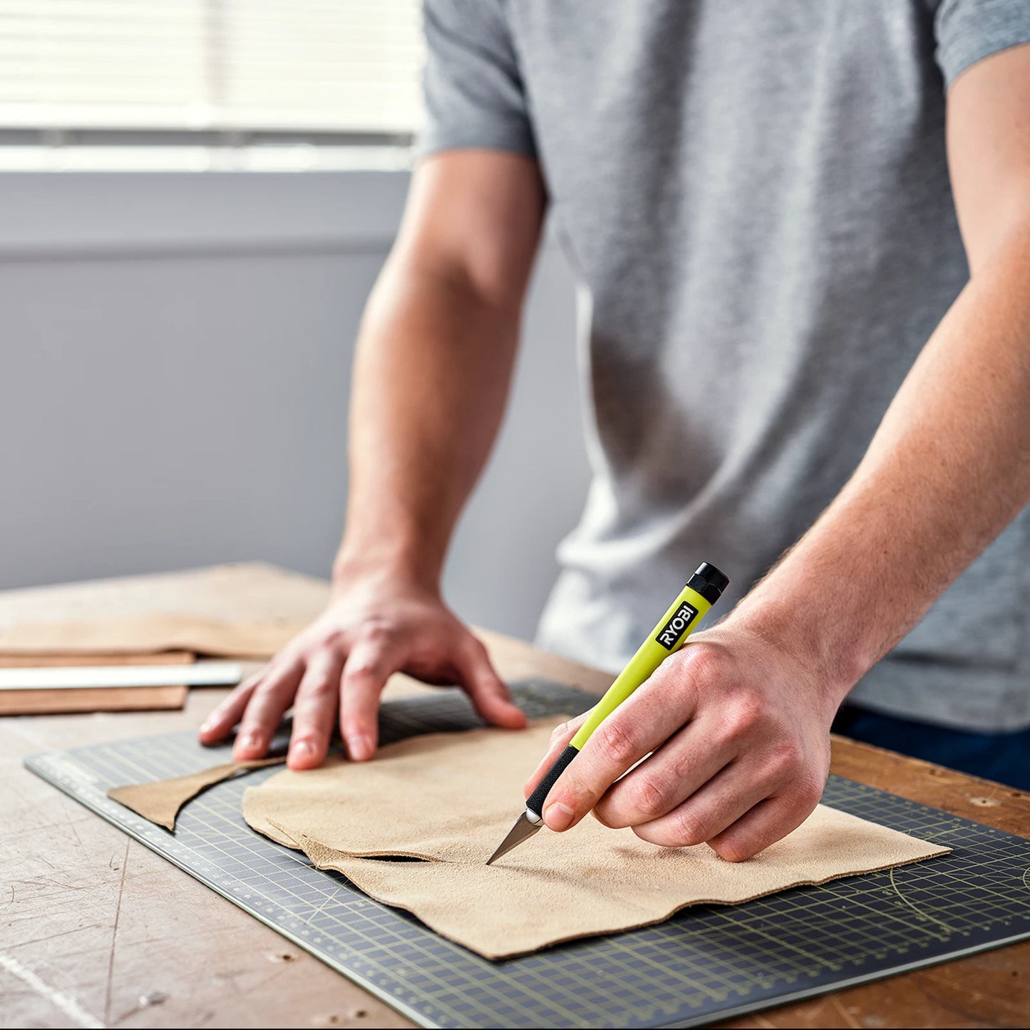 Ryobi A3 Self-Healing Cutting Mat - Durable, Non-Slip, Accurate Measurements