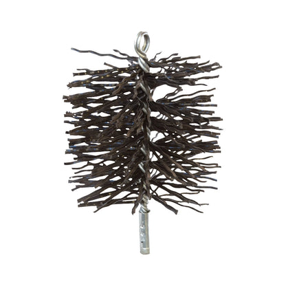 Scandia 6" Premium Poly Flue Chimney Brush Kit, 5m Extendable, Indoor/Outdoor Use