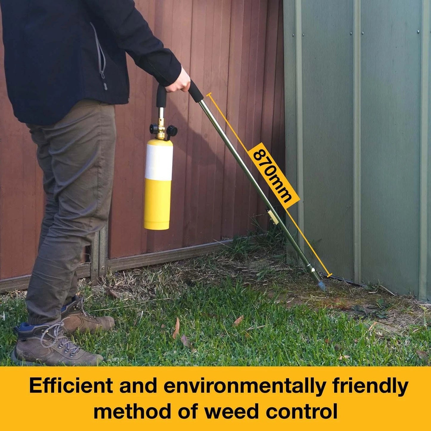 Bossweld Map-Pro Weed Burner, Long Reach, Piezo Ignition, Variable Flame Control, 90 Min Runtime