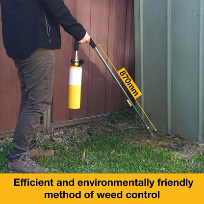 Bossweld Map-Pro Weed Burner, Long Reach, Piezo Ignition, Variable Flame Control, 90 Min Runtime