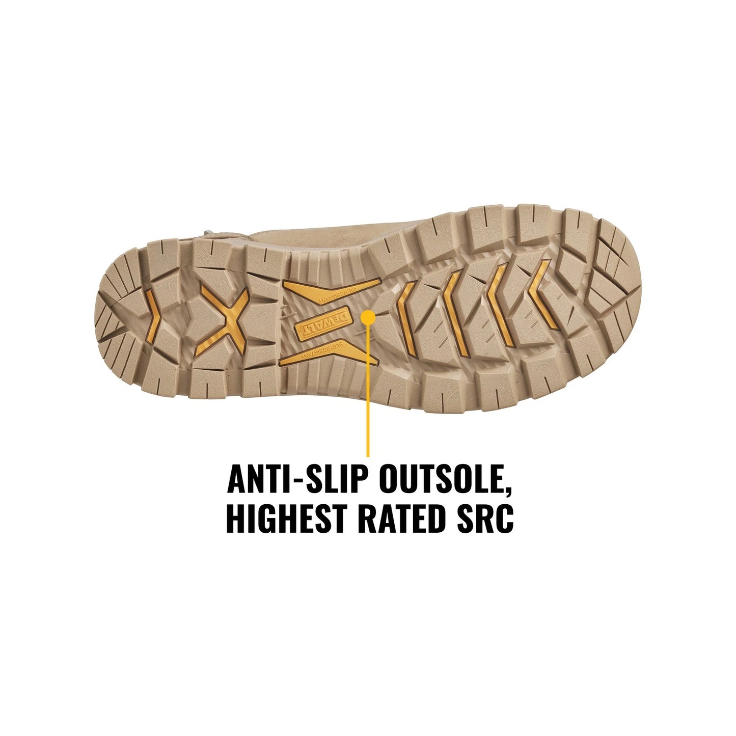 DeWALT Size 9 Stone Apex Safety Work Boot, Slip-Resistant, Composite Toe, Nubuck Leather